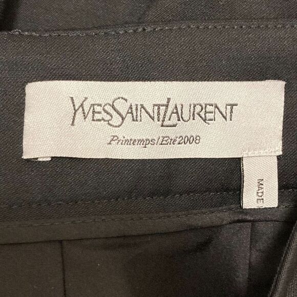 YVES Saint Laurent Yves Saint Laurent Tight Skirt Size 34 Black Women's Used - Picture 6 of 12